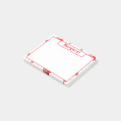 Personalisierte Herzen Post-it Klebezettel (angewinkelt)