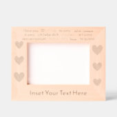 Personalisierte Herzen und Internationales "I Lieb Geätzte Rahmen (Vorderseite)