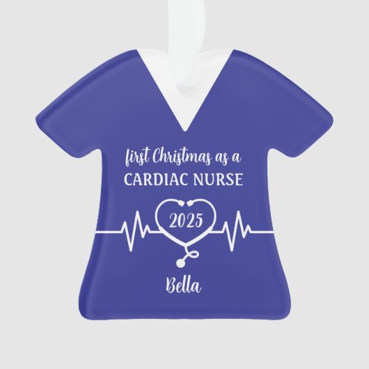 Personalisierte Herzkrankheit Weihnachten Ornament (Vorderseite)