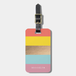 Personalisierte Heues & Imitate Gold Gepäckanhänger