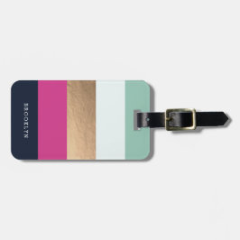 Personalisierte Heues & Imitate Gold Gepäckanhänger