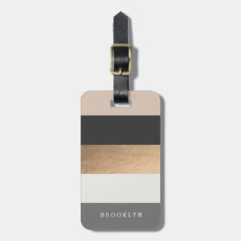 Personalisierte Heues & Imitate Gold Gepäckanhänger