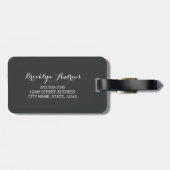 Personalisierte Heues & Imitate Gold Gepäckanhänger (Rückseite horizontal)