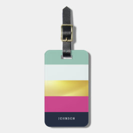 Personalisierte Heues & Imitate Gold Gepäckanhänger