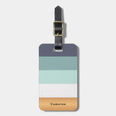 Personalisierte Heues & Imitate Gold Gepäckanhänger (Vorderseite vertikal)