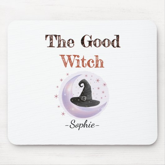 Personalisierte Hexe Halloween Mousepad (Vorne)