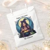 Personalisierte Hexe und Cauldron Halloween Geschenktütchen (Ausgeschnitten)