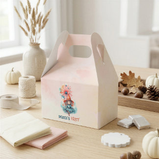 Personalisierte Hexen-Halloween-Geburtstagsfeier Geschenkschachtel
