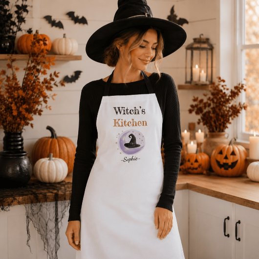 Personalisierte Hexenküche - Halloween Schürze