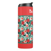 Personalisierte Hibiskusblüten Thermosbecher (Nach links gedreht)
