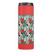 Personalisierte Hibiskusblüten Thermosbecher (Rückseite)