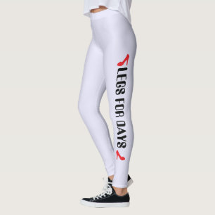 Personalisierte High Heel Aufschrift in Lavendel Leggings