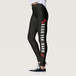 Personalisierte High Heel Aufschrift Schwarz Leggings