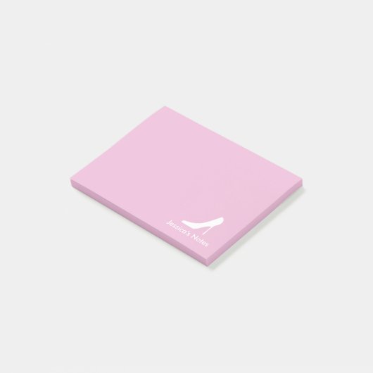 Personalisierte High-Heel-Mode Post-it®-Noten Post-it Klebezettel (angewinkelt)