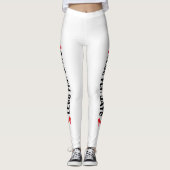 Personalisierte High Heel Zitat Leggings (Vorderseite)