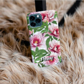 Personalisierte High-Poly-Pfingstrose-Handyhülle iPhone Hülle