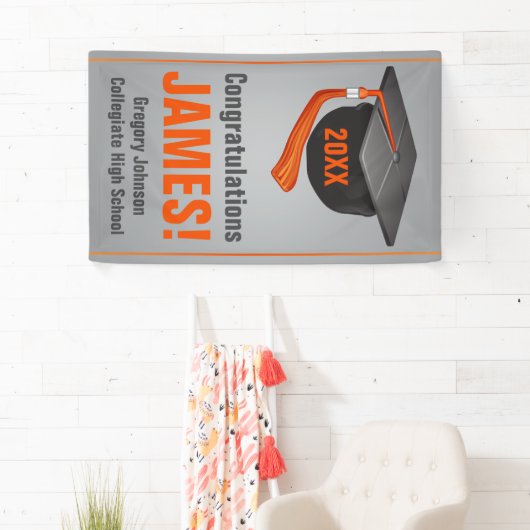 Personalisierte High School Abschluss Banner Cap (Insitu)