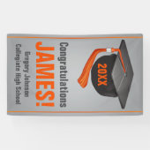 Personalisierte High School Abschluss Banner Cap (Horizontal)