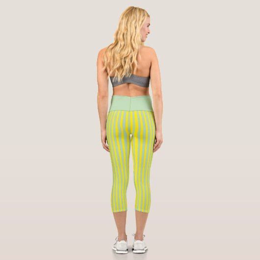 PERSONALISIERTE HIGH-WAISTIERTE CAPRI PANTS "LEMON (Rückseite)