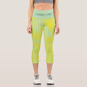 PERSONALISIERTE HIGH-WAISTIERTE CAPRI PANTS "LEMON LEGGINGS (Vorderseite)