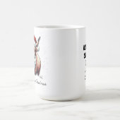 Personalisierte Highland Cow Santa Kaffeetasse (Mittel)