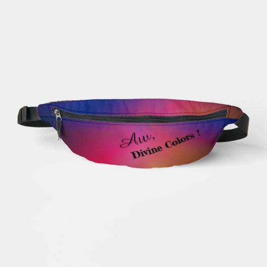 Personalisierte Himbeer-Pflaume Bauchtasche (Vorderseite)