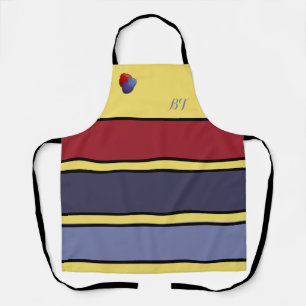 Personalisierte Himbeere Tart-farbene Schürze