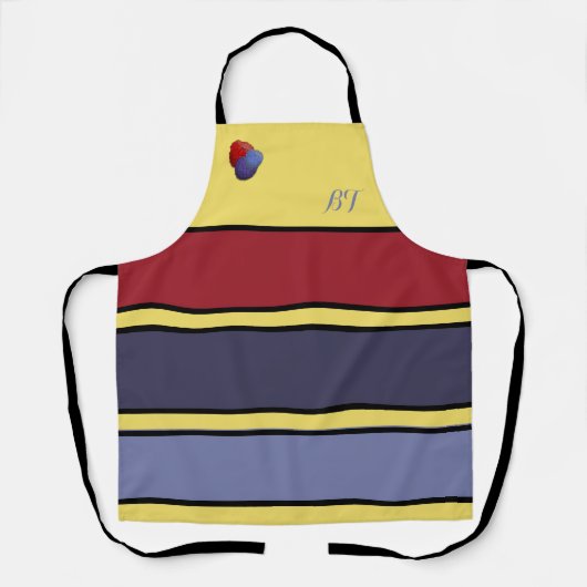 Personalisierte Himbeere Tart-farbene Schürze (Vorderseite)