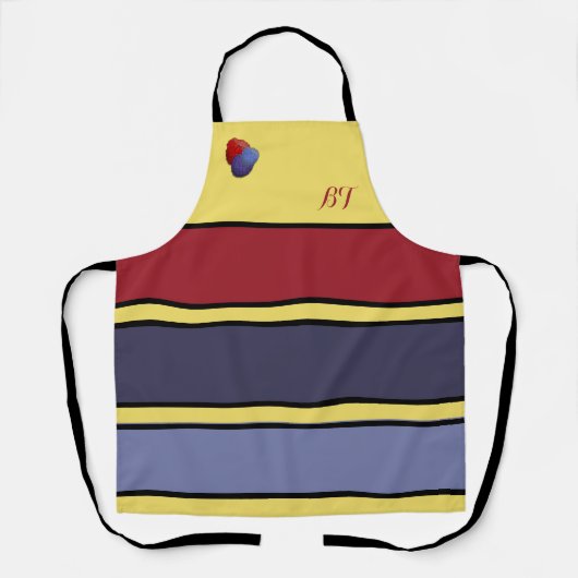 Personalisierte Himbeere Tart-farbene Schürze (Vorderseite)