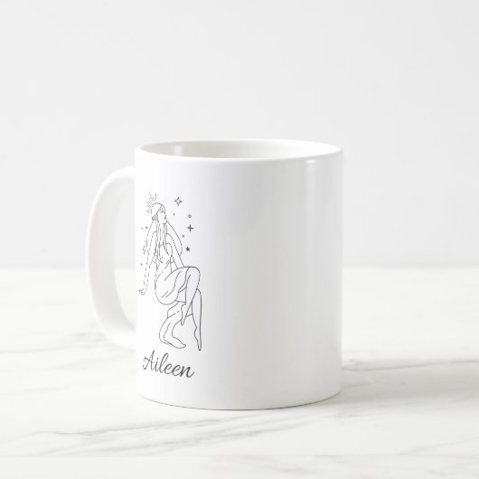 Personalisierte Himmelsgöttin Kaffeetasse (Vorderseite Links)