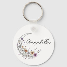 Personalisierte himmlische Kunst des florale Halbm
