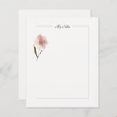 Personalisierte Hintergrundbeläge, rosa, florale N (Vorne/Hinten)