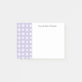 Personalisierte Hinweise für lila Vintage Schaltkr Post-it Klebezettel