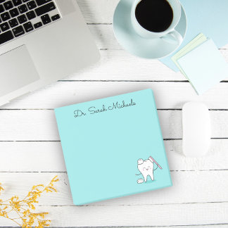 Personalisierte Hinweise für Zahnärzte Post-it Klebezettel