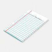 Personalisierte Hinweise nach dem IT-System Post-it Klebezettel (angewinkelt)