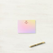 personalisierte Hinweise nach dem IT-System Post-it Klebezettel (Auf Schreibtisch)