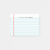 Personalisierte Hinweise nach dem IT-System Post-it Klebezettel (Vorderseite)