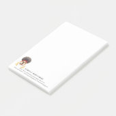 Personalisierte Hinweise zu Aquarellfarben Post-it Klebezettel (angewinkelt)