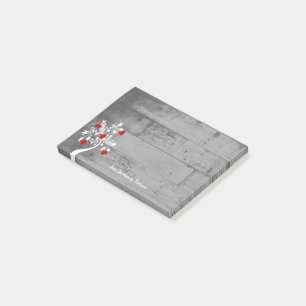 Personalisierte Hinweise zu Red Valentine Hearts T Post-it Klebezettel