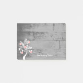 Personalisierte Hinweise zu Rosa Herzklopfen Post-it Klebezettel (Vorderseite)