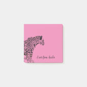 Personalisierte Hinweise zu Rosa Jaguar Post-it Klebezettel (Vorderseite)