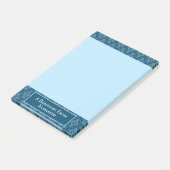 Personalisierte Hinweise zum Blue Japanisch Scroll Post-it Klebezettel (angewinkelt)