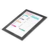 Personalisierte Hinweise zum Kindertag Notizblock (angewinkelt)