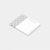 Personalisierte Hinweise zum Vintagen Muster Post-it Klebezettel (angewinkelt)