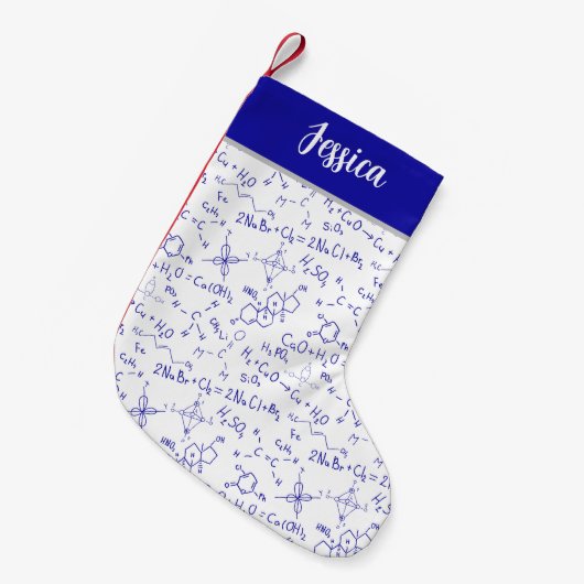 Personalisierte Hinweise zur Fusionschemie Kleiner Weihnachtsstrumpf (Vorderansicht (hängend))