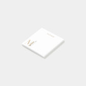 Personalisierte Hinweise zur Monogramm Post-it Klebezettel (angewinkelt)