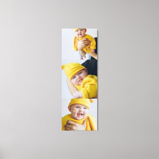 Personalisierte Hinzufügen von 3 Fotografien nach  Leinwanddruck (Vorderseite)