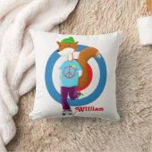 Personalisierte Hipsterfox-Kinder Kissen (Decke)