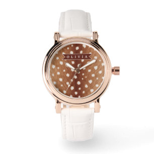 Personalisierte Hirschdruck-Geschenke in neutraler Armbanduhr