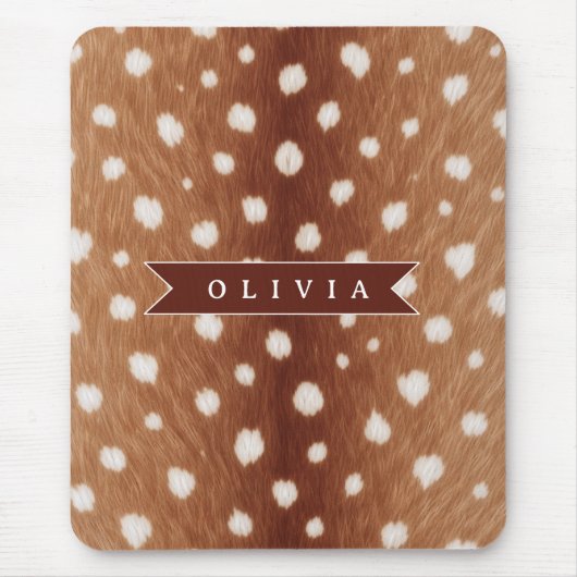 Personalisierte Hirschdruck-Geschenke in neutraler Mousepad (Vorne)